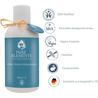 •Baby - Weich• Körpermilch - Pure Elements Naturkosmetik