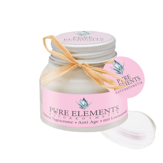 Hyaluron Tagescreme •Anti Age• mit Lotusextrakt - Pure Elements Naturkosmetik