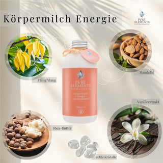 Körpermilch •Energie• mit Sheabutter - Pure Elements Naturkosmetik