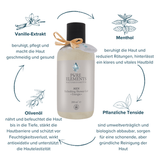 MEN Refreshing Shower Gel •Energie• - Pure Elements Naturkosmetik
