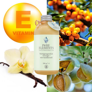 Reinigungsmilch •Energie• mit Sanddornöl - Pure Elements Naturkosmetik