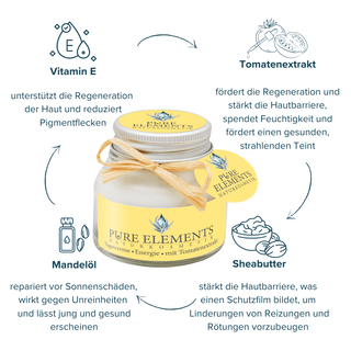 Tagescreme •Energie• mit Tomatenextrakt - Pure Elements Naturkosmetik